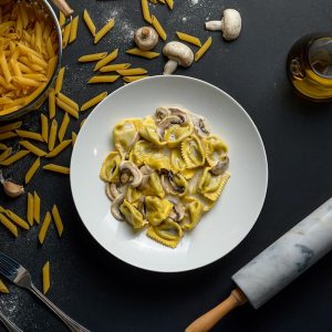 פלין פטריות וריקוטה כמהין